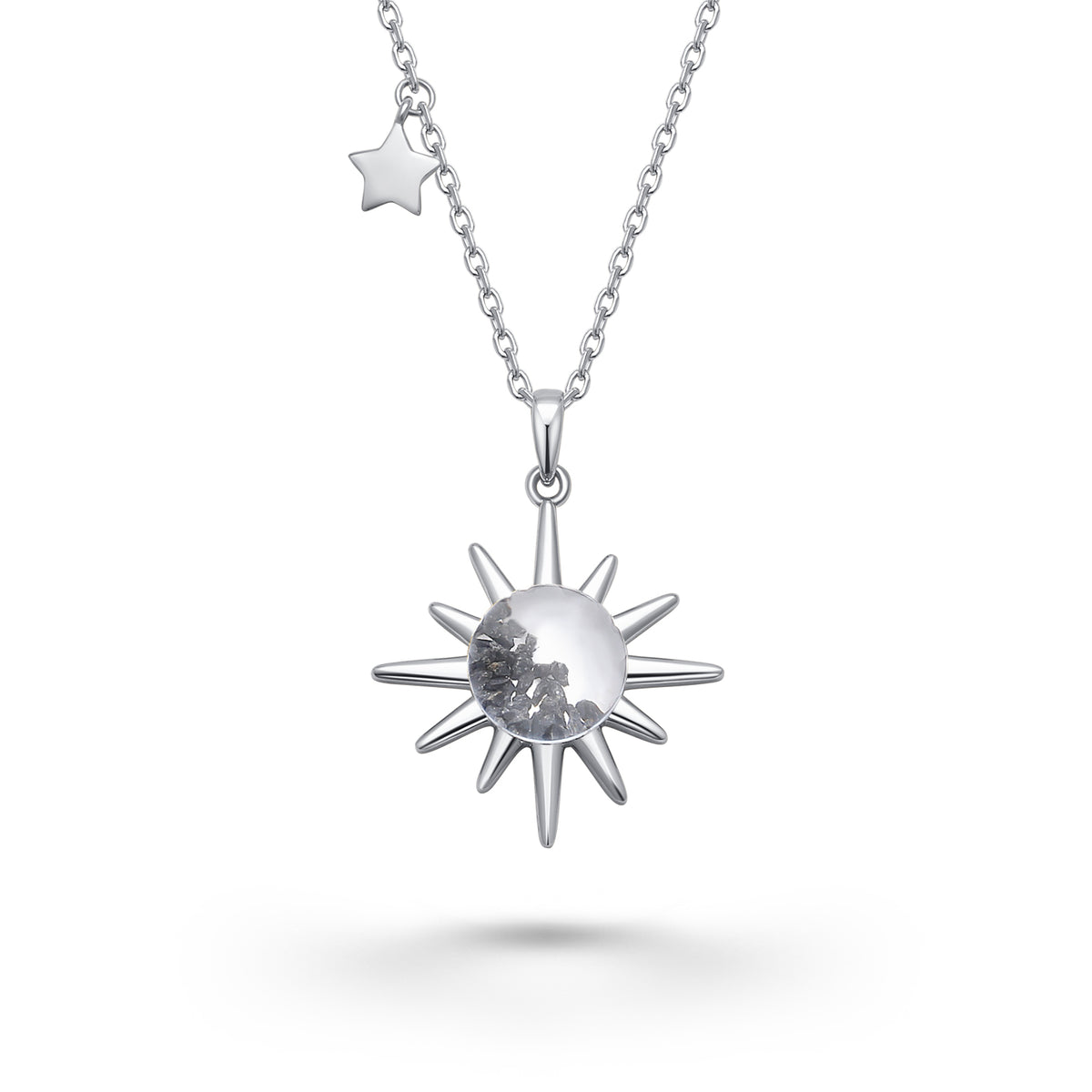 アクセサリー Etrarium Meteorite Necklace Osiris Moon Crater Collection I Genuine Lunar Meteorite