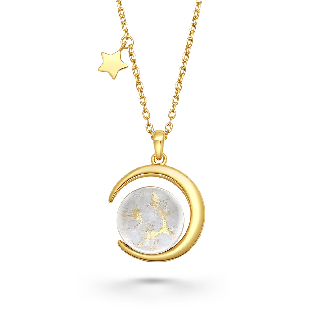 Moon dust necklace hotsell