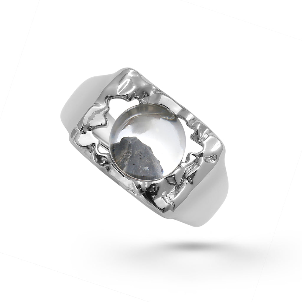 Authentic Moon Rock Series Men's Ring (From Lunar Meteorite NWA 11788 ...