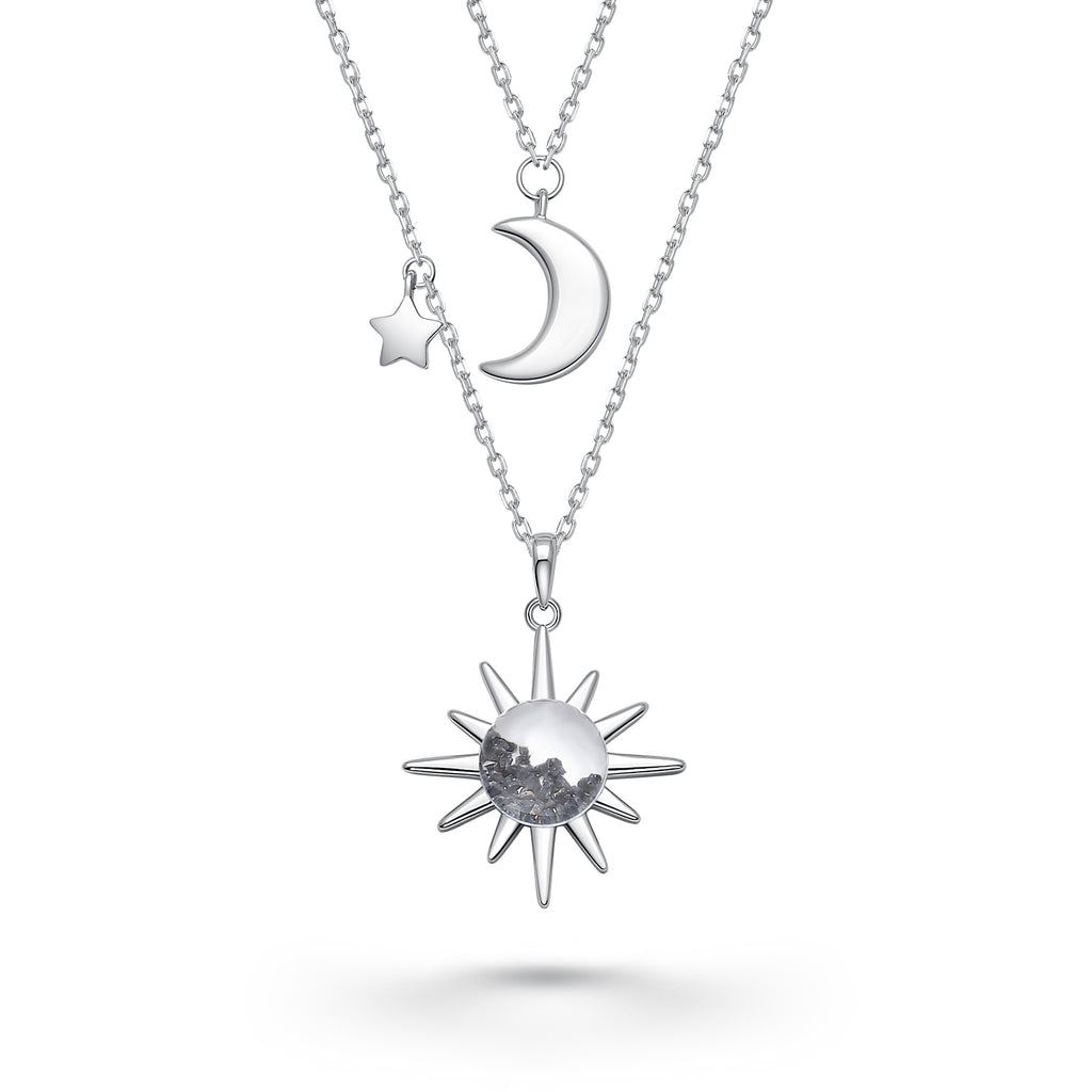 Authentic Moon Rock Double Layer Necklace (From Lunar Meteorite NWA 11 ...