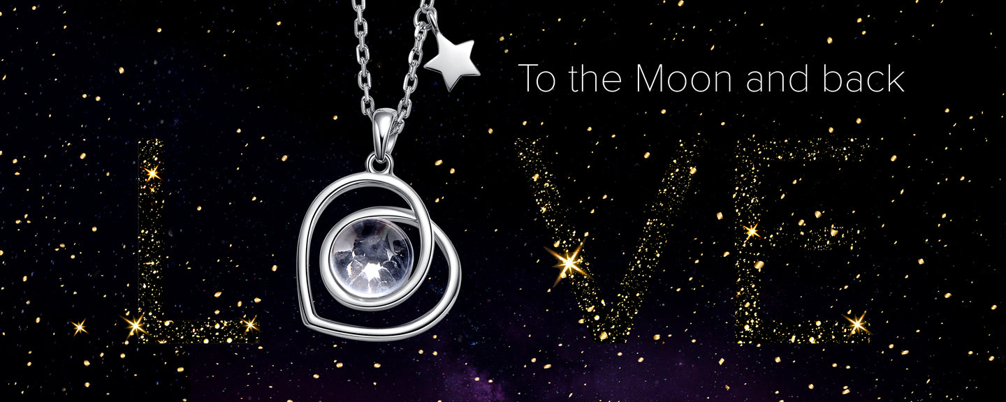 Sterling Silver Moon Dust Necklace | Meteorite Jewelry